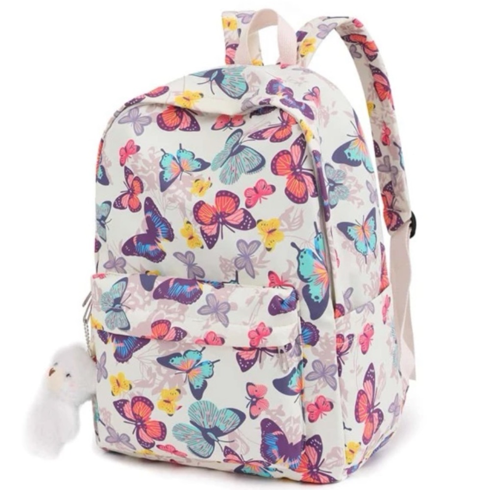 Butterfly backpack, girls backpack, nylon backpack, travel bag, trendy y2k